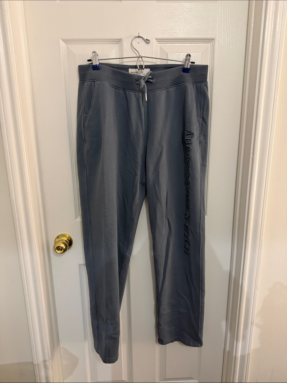 Abercrombie & Fitch Slate Gray Men's Jogger Sweatpants